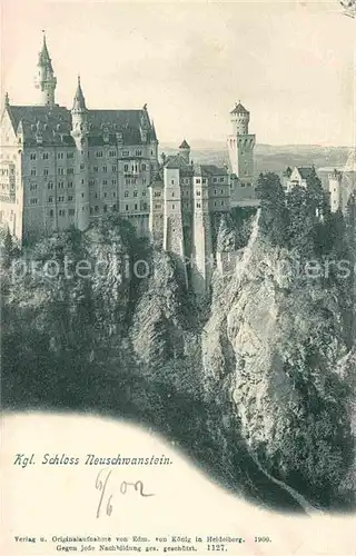 Fuessen Allgaeu Kgl Schloss Neuschwanstein Kat. Fuessen