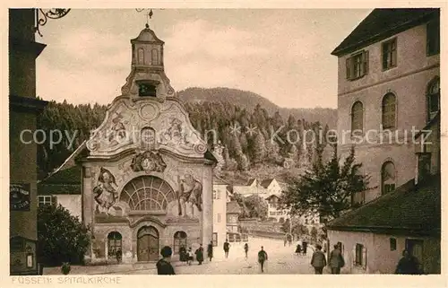 Fuessen Allgaeu Spitalkirche Kat. Fuessen