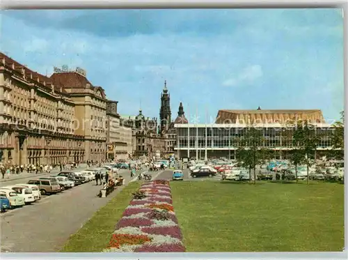 Dresden Altmarkt mit Kulturpalast Kat. Dresden Elbe