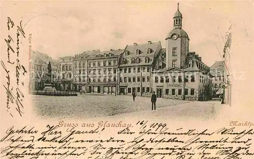 Glauchau Marktplatz Kat. Glauchau