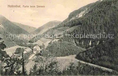 Hoellental Schwarzwald Partie beim Hotel Sternen Kat. Buchenbach