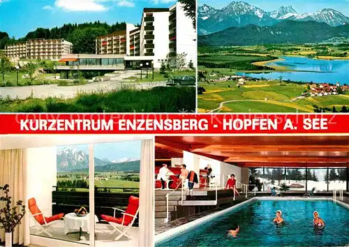 Hopfen See Kurzentrum Enzensberg Terrasse Hallenbad Panorama Kat. Fuessen