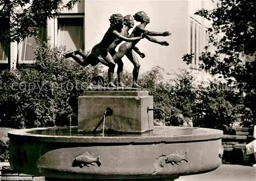 Pforzheim Dreitaelerbrunnen Kat. Pforzheim