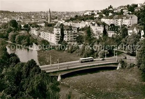 Pforzheim Stadtgarten Kallhardtbruecke Kat. Pforzheim