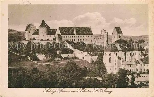 Fuessen Allgaeu Schloss und Kloster St Mang Kat. Fuessen