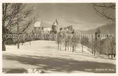 Fuessen Allgaeu Schloss und St Mang Kat. Fuessen