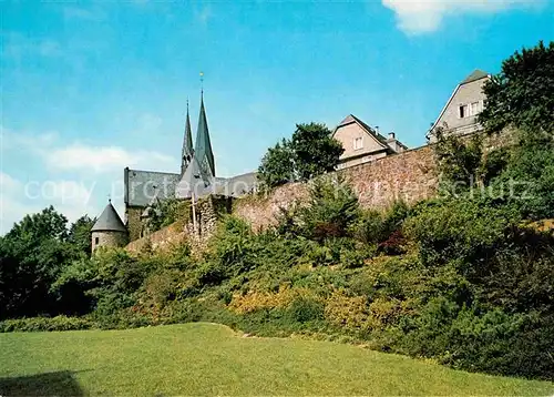 Olpe Biggesee Partie an der Stadtmauer Kat. Olpe