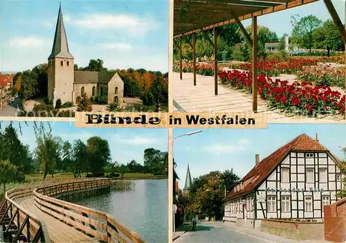 Buende Westfalen Evangelische Kirche Steinmeister Park Freibad und Teich
