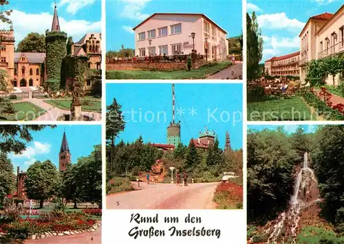 Friedrichsroda Schloss Reinhardsbrunn Fischbach Erholungsheim Parkterrasse Tabarz Brotterode  Trusetaler Wasserfall Kat. Friedrichsroda