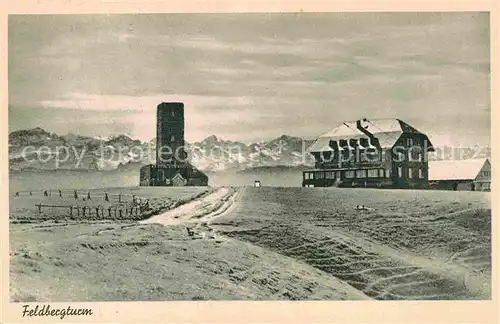 Feldberg Schwarzwald Feldbergturm Aussichtsturm Gasthaus Alpenkette Kat. Feldberg (Schwarzwald)