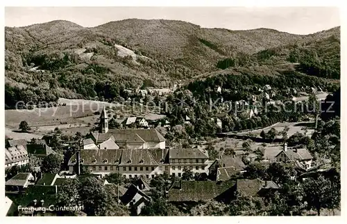 Guenterstal Freiburg Ortsansicht mit Kirche Schwarzwald Kat. Freiburg im Breisgau