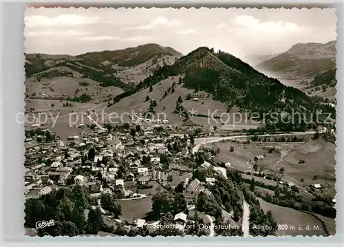 Oberstaufen Fliegeraufnahme Kat. Oberstaufen