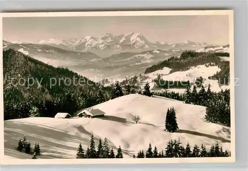 Oberstaufen mit Saentisgruppe Kat. Oberstaufen