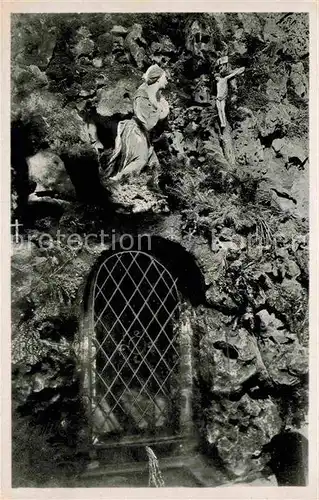 Freiburg Breisgau Grotte St Ottilien Heiligenfigur Kat. Freiburg im Breisgau