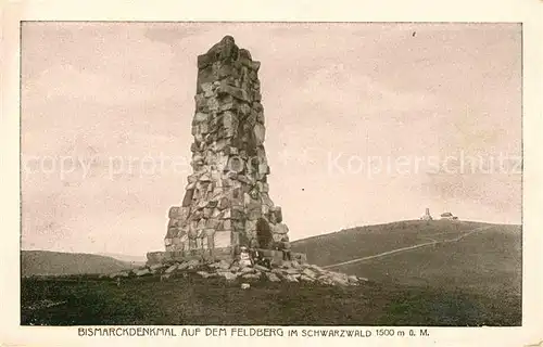 Feldberg Schwarzwald Bismarckdenkmal Kat. Feldberg (Schwarzwald)