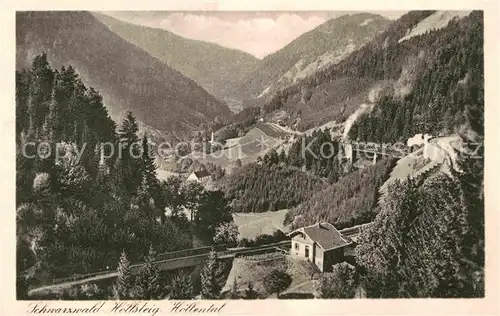 Hoellsteig Panorama Hoellental Schwarzwald Kat. Hinterzarten