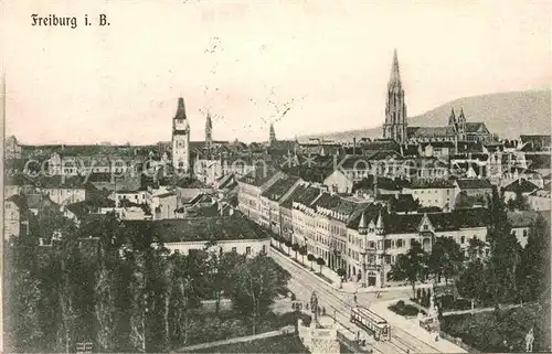 Freiburg Breisgau Stadtbild mit Muenster Kat. Freiburg im Breisgau