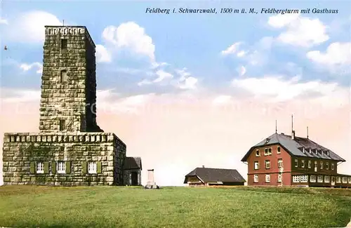 Feldberg Schwarzwald Feldbergturm Aussichtsturm mit Gasthaus Kat. Feldberg (Schwarzwald)