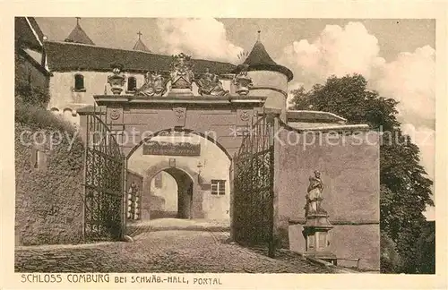 Schwaebisch Hall Schloss Comburg Portal Kat. Schwaebisch Hall