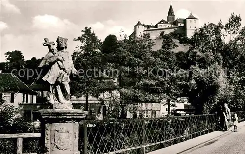 Schwaebisch Hall Grosskomburg Bruecke Kat. Schwaebisch Hall