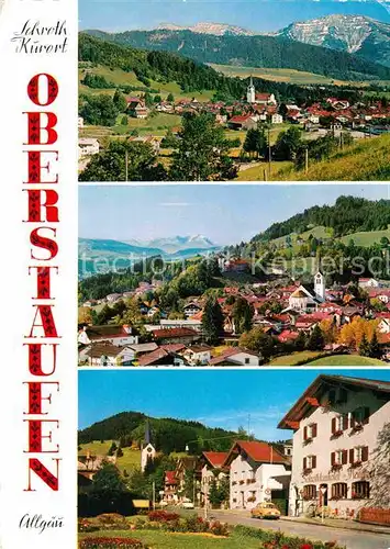 Oberstaufen Panorama Ortsansichten Kat. Oberstaufen