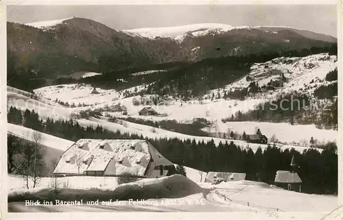 Baerental Feldberg Winterpanorama mit Blick auf den Feldberg Kat. Feldberg (Schwarzwald)