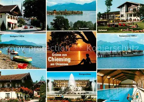 Chieming Chiemsee Kampenwand Hallenbad Fraueninsel Kat. Chieming