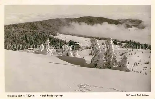 Feldberg Schwarzwald Winterpanorama mit Hotel Feldbergerhof Kat. Feldberg (Schwarzwald)