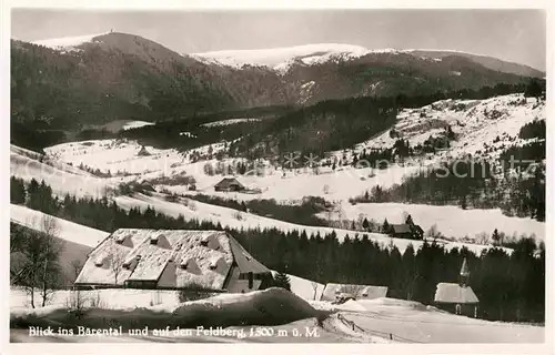 Baerental Feldberg Winterpanorama Blick zum Feldberg Schwarzwald Kat. Feldberg (Schwarzwald)