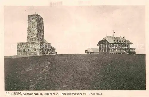 Feldberg Schwarzwald Feldbergturm mit Gasthaus Kat. Feldberg (Schwarzwald)