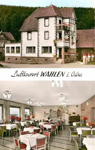 Wahlen Odenwald Gasthaus Pension Burg Waldau Kat. Grasellenbach