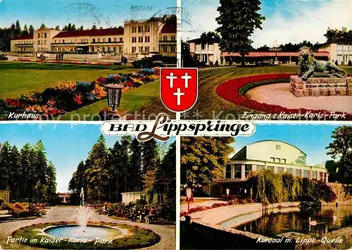Bad Lippspringe Kurhaus Kaiser Karls Park  Kat. Bad Lippspringe