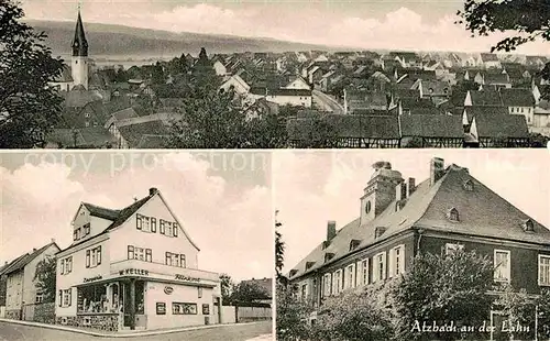 Atzbach Lahnau Teilansicht Drogerie Willi Keller Kat. Lahnau