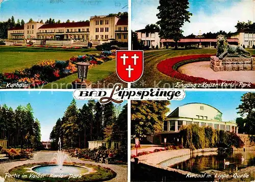 Bad Lippspringe Kurhaus Kaiser Karls Park Kat. Bad Lippspringe