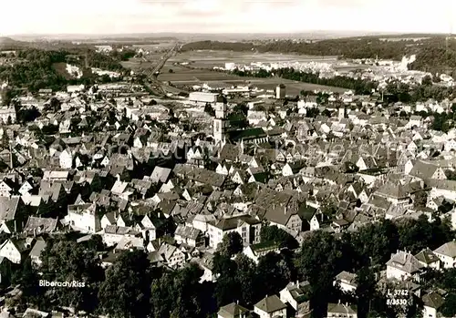 Biberach Riss Fliegeraufnahme Kat. Biberach an der Riss