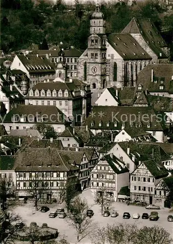 Schwaebisch Hall Haalplatz Rathaus Michaeliskirche Altstadt Kat. Schwaebisch Hall