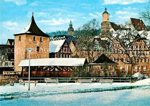 Schwaebisch Hall Winter Panorama Kat. Schwaebisch Hall