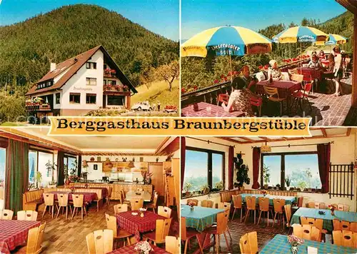 Loecherberg Berggasthaus Braunbergstueble Kat. Oppenau