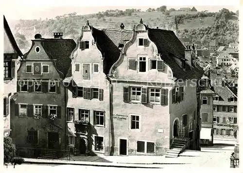 Schwaebisch Hall Marktplatz Patrizierhaeuser  Kat. Schwaebisch Hall