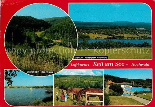 Kell See Obsburger Hochwald Aegon Ferienpark Hochwald Panorama Pferde Schwimmbad Kat. Kell am See
