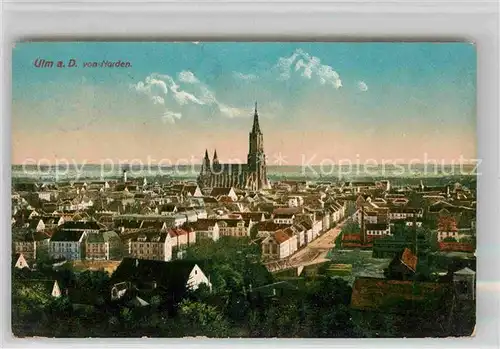 Ulm Donau Muenster Panorama Kat. Ulm