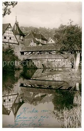 Schwaebisch Hall Roter Steg Kocher Kat. Schwaebisch Hall