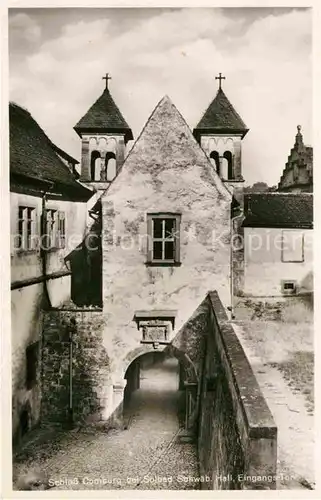 Schwaebisch Hall Schloss Comburg Eingangstor Kat. Schwaebisch Hall