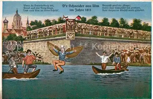 Ulm Donau Schneider Boote Kat. Ulm