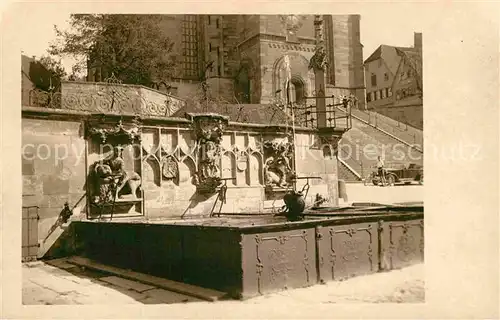 Schwaebisch Hall Marktbrunnen Pranger Kat. Schwaebisch Hall