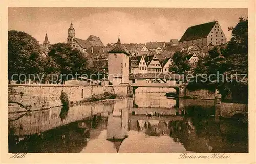 Schwaebisch Hall Partie Kocher Kat. Schwaebisch Hall