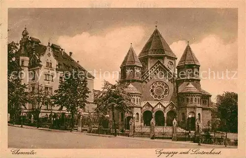 Chemnitz Synagoge und Luisenhaus Kat. Chemnitz