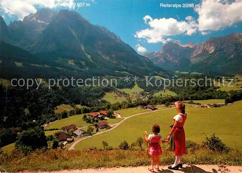 Ramsau Berchtesgaden Blick vom Soleleitungsweg Kat. Ramsau b.Berchtesgaden