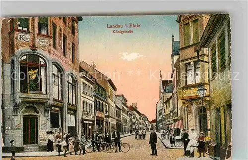 Landau Pfalz Koenigstrasse Kat. Landau in der Pfalz