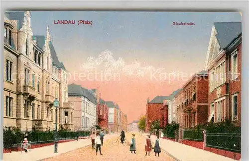 Landau Pfalz Glacisstrasse  Kat. Landau in der Pfalz